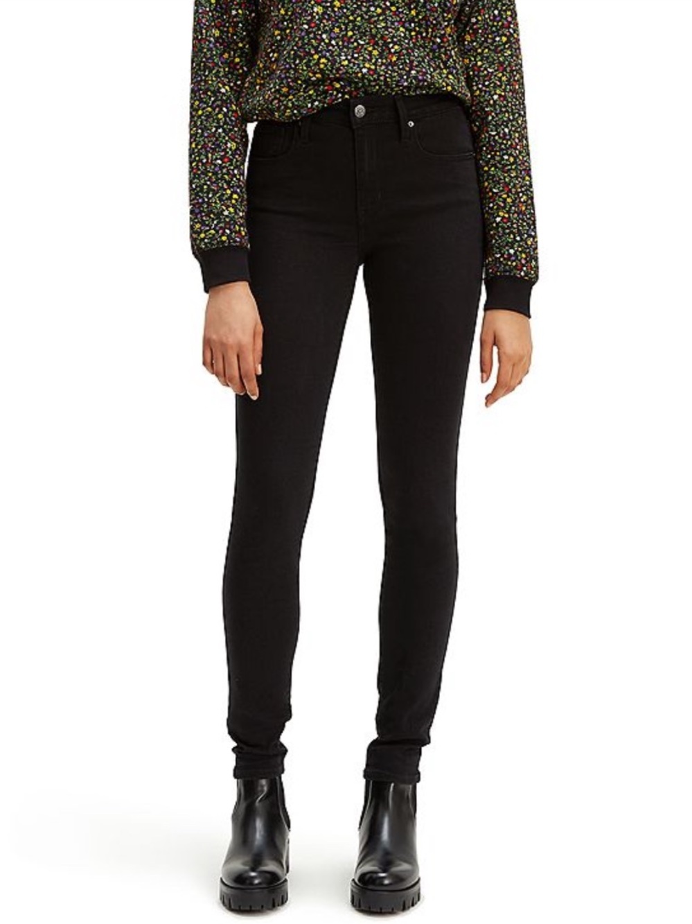 Levi's Black 721 High-Rise Skinny Jeans Women denim 27